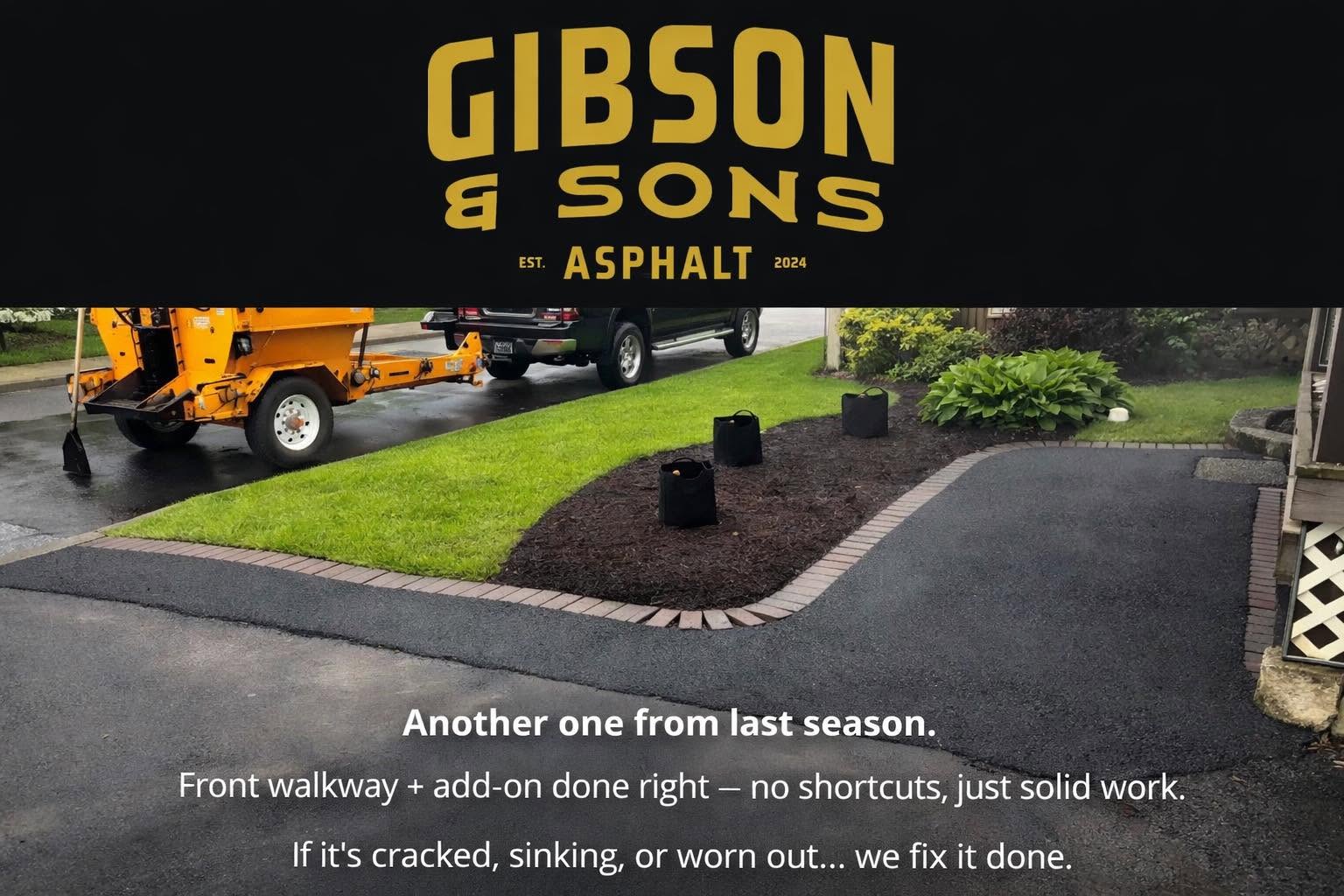 Gibson & Sons Asphalt in Pakenham, Ontario.