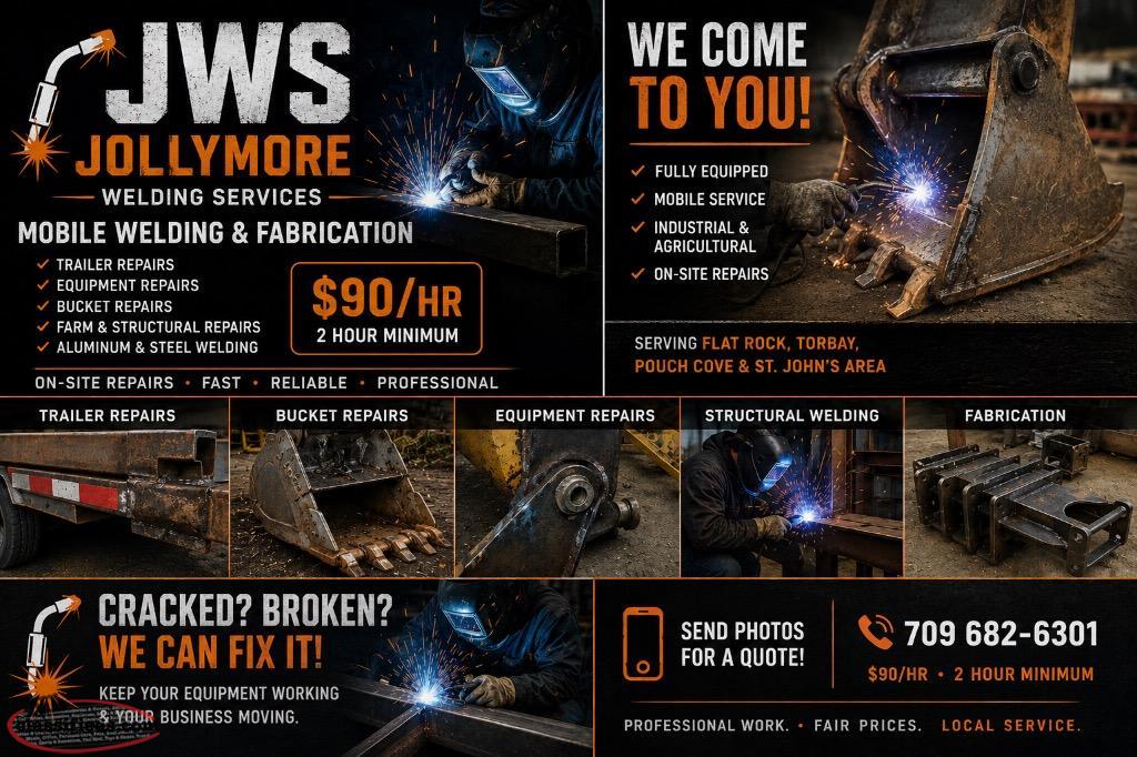 JWS Jollymore Welding Services - Welding Services in Pouch Cove, Newfoundland and Labrador