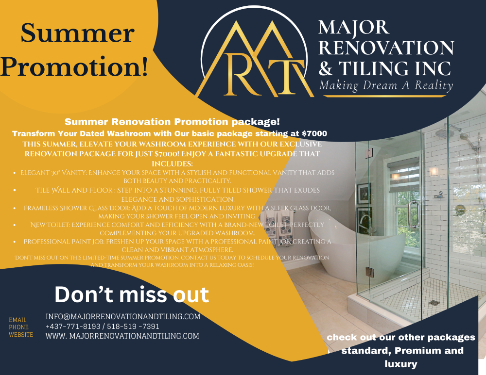 Major Renovation and Tiling Inc