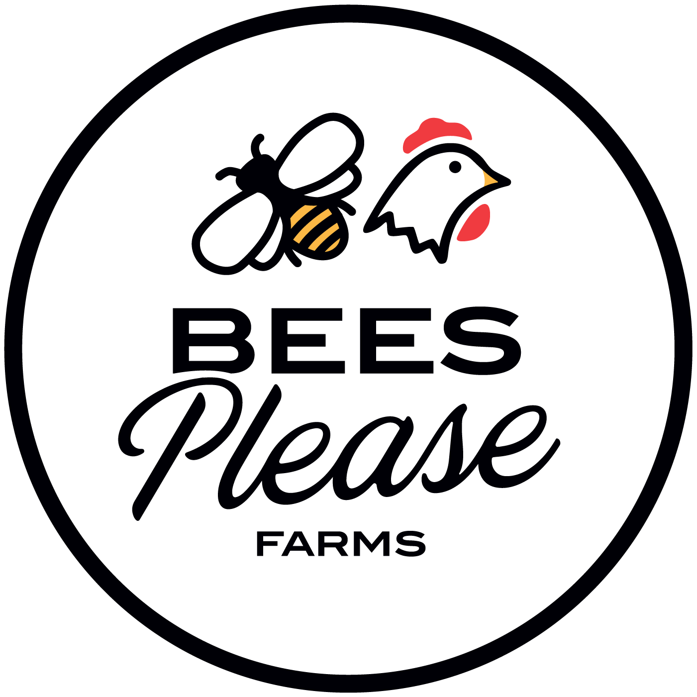 Bees Please Farms Logo - Victoria, British Columbia