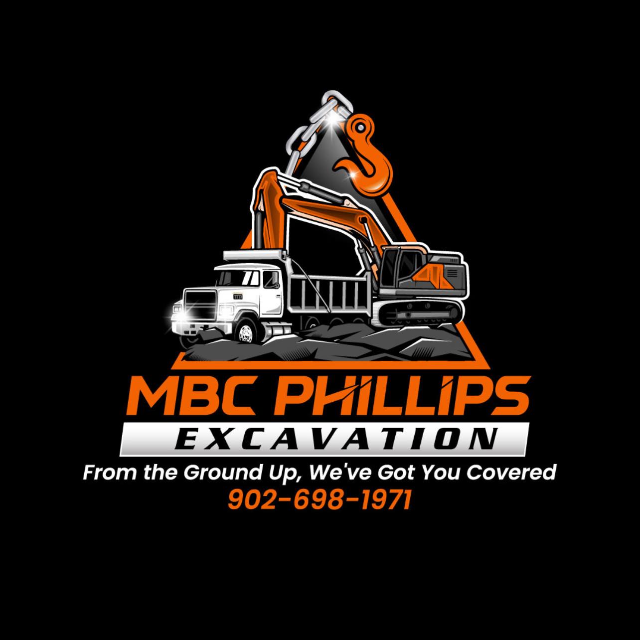 MBC Phillips Excavation Logo - Canning, Nova Scotia