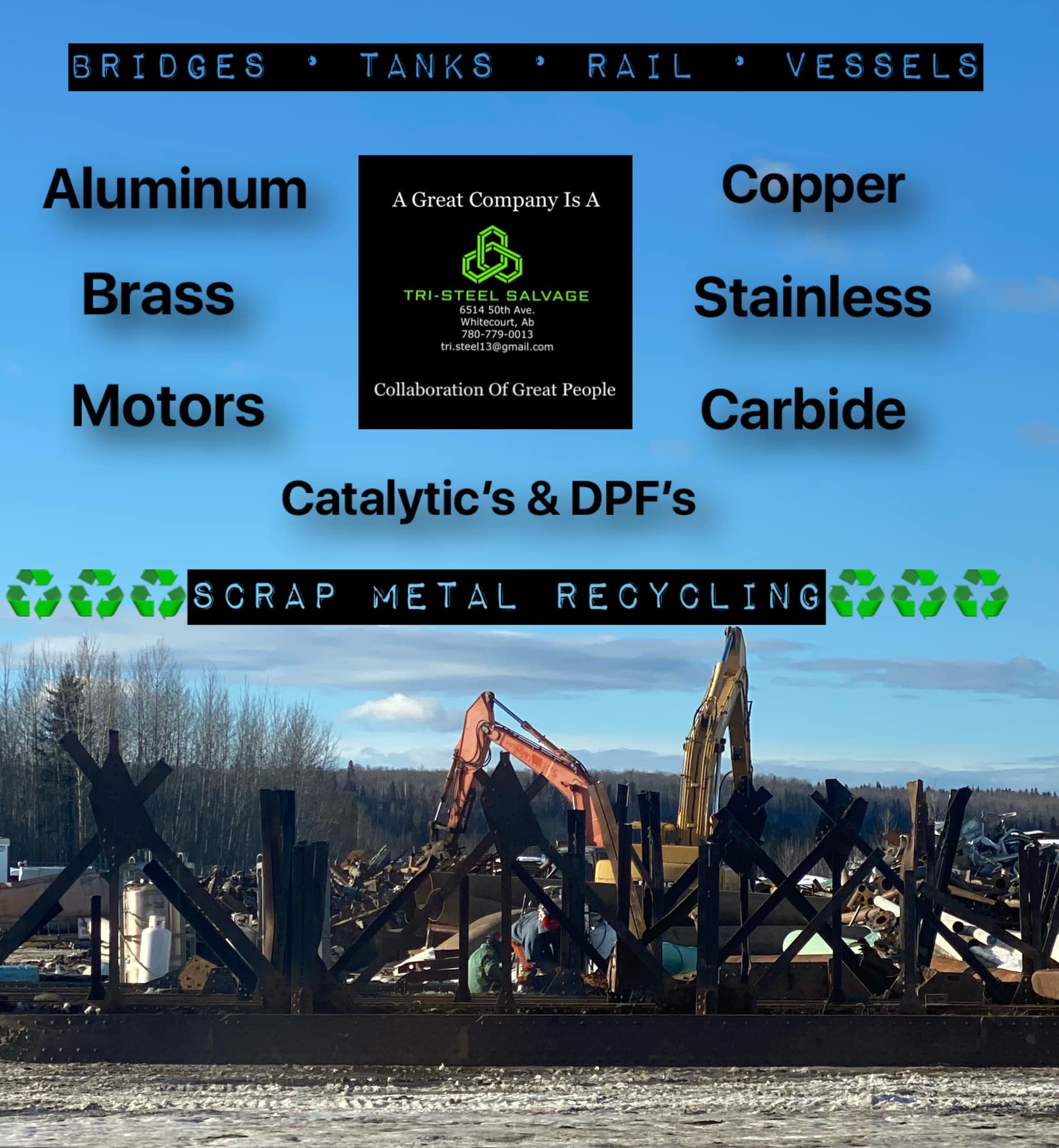 Tri-Steel Salvage Ltd. - Recycling in Whitecourt, Alberta