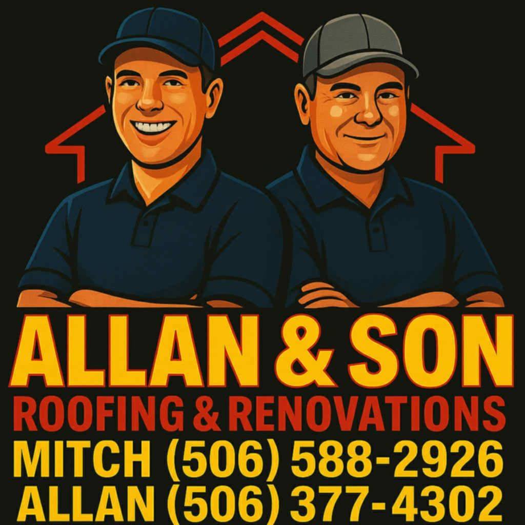 Allan & Son Roofing and Renovation Logo, New Brunswick
