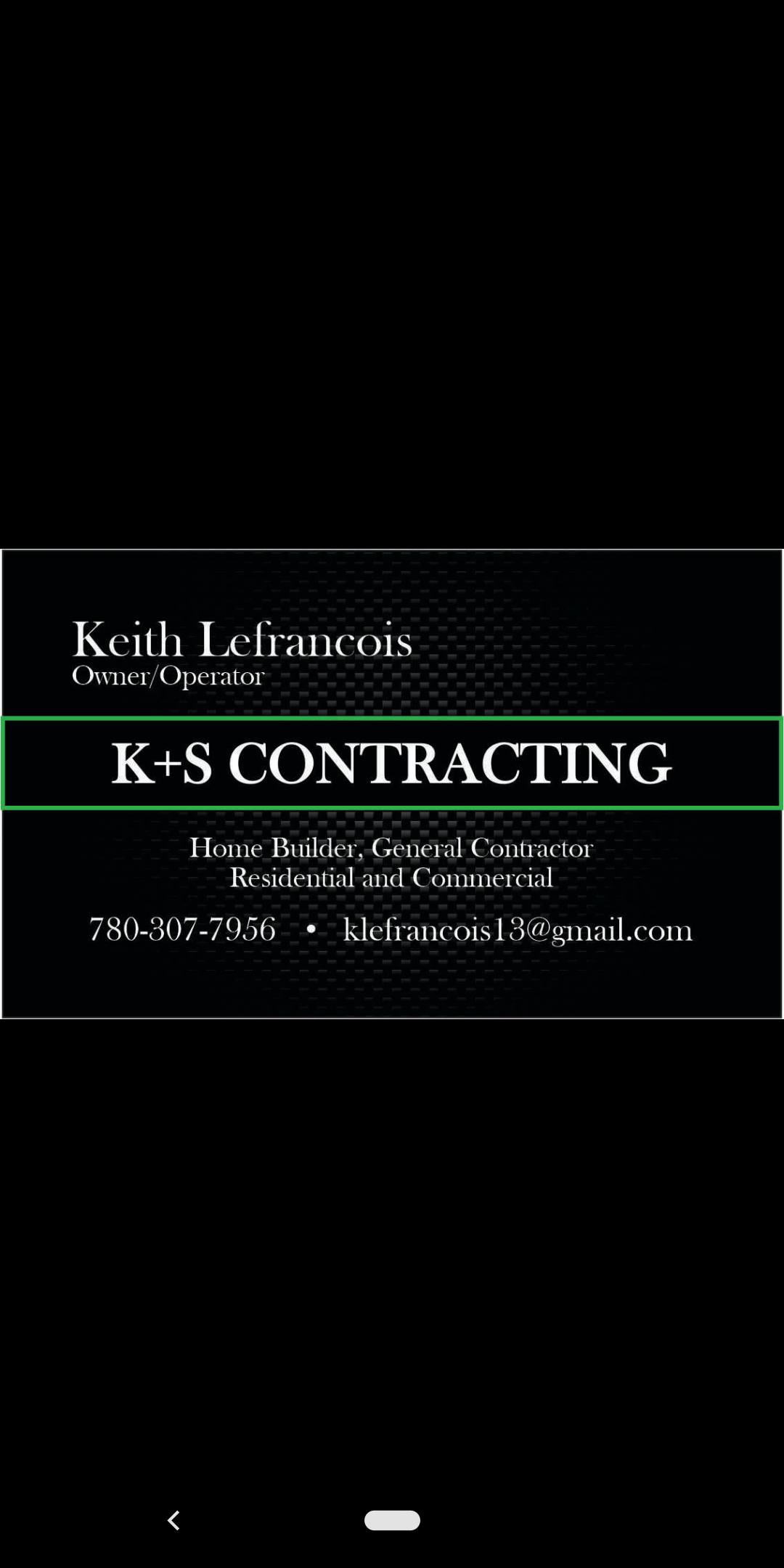 K+S Contracting Logo - Dapp, Alberta