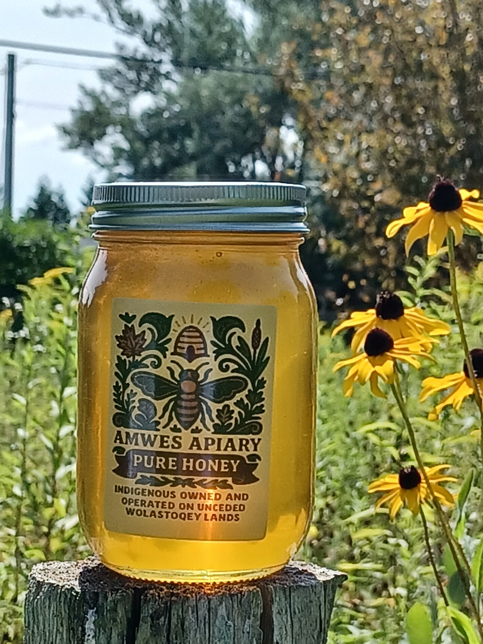 Amwes Apiary in Tobique First Nation, New Brunswick.