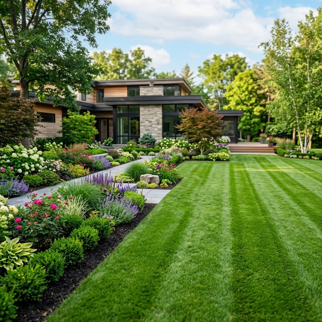 Lawn Maintenance in Brampton, Ontario.