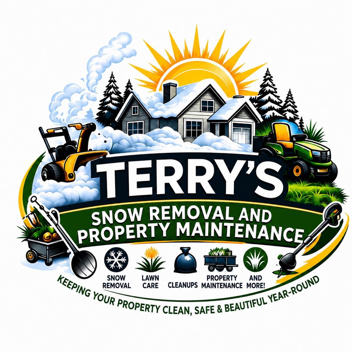 Terrys Snow Removal and Property Maintenance Logo - Brandon, Manitoba