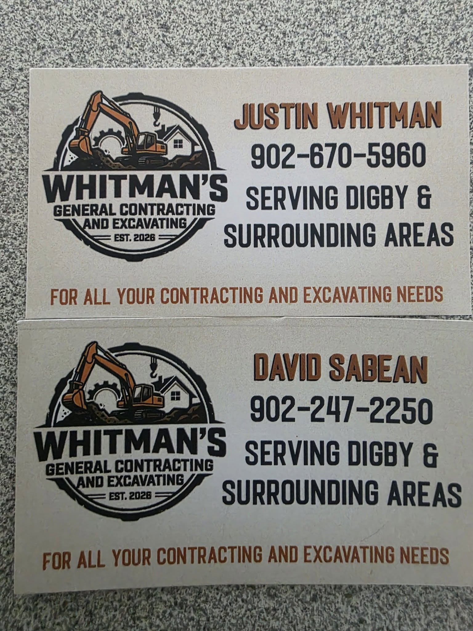 Whitman's General Contracting And Excavating in Digby, Nova Scotia