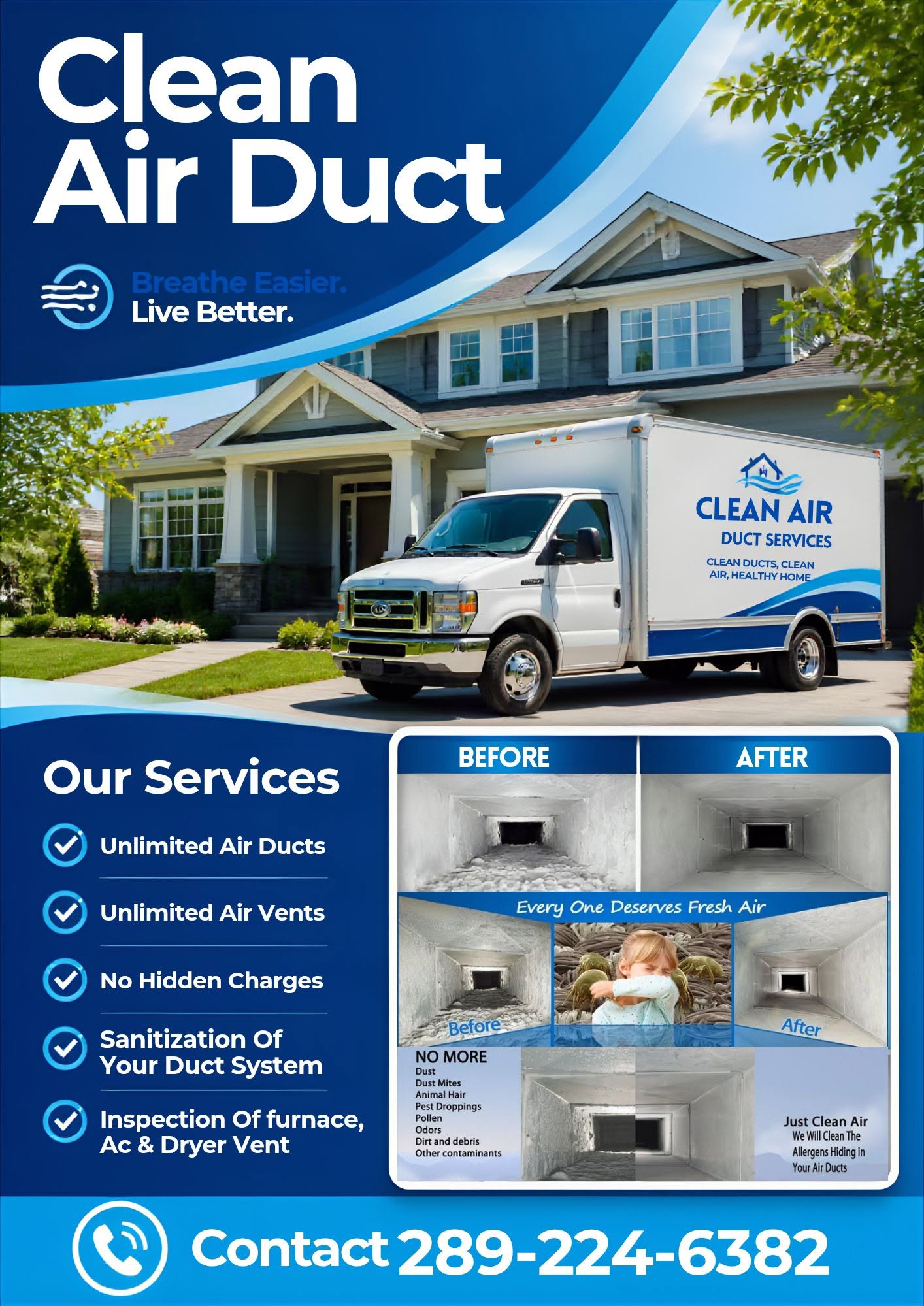 Clean Air Duct Services in Mississauga, Ontario - Photo 1