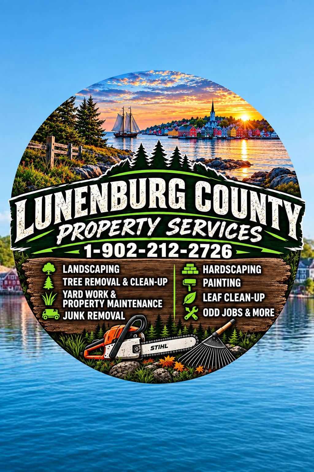 Lunenburg County Property Services Logo - Lunenburg, Nova Scotia