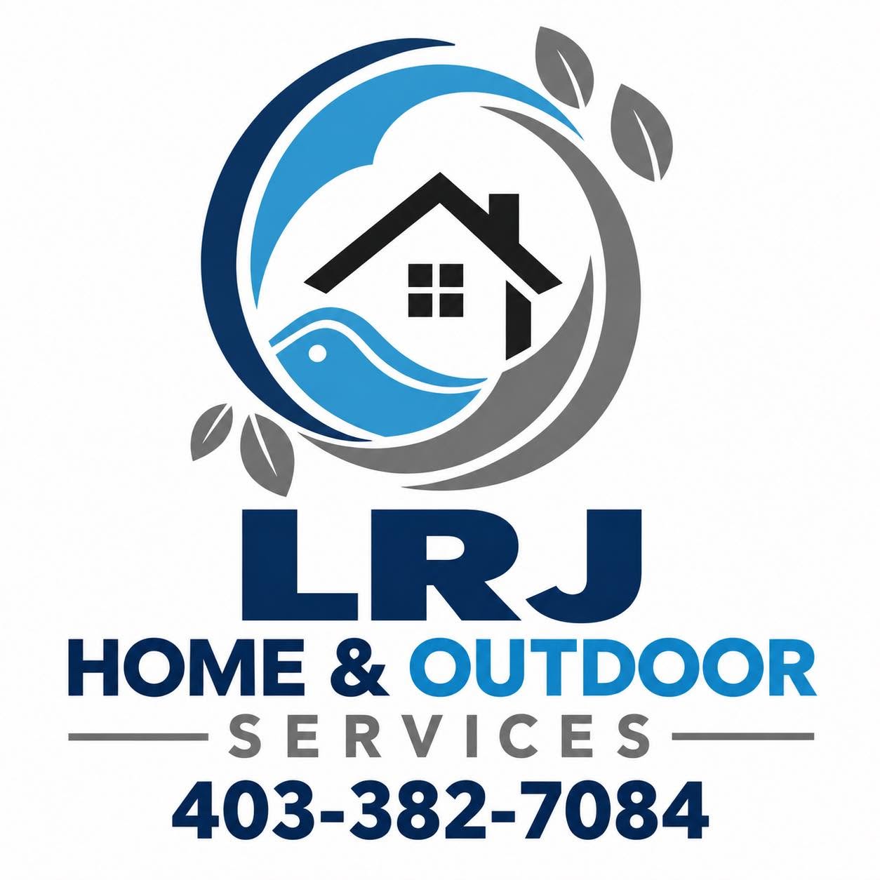 LRJ Snow Removal & Outdoor Cleaning Services Logo - Lethbridge, Alberta