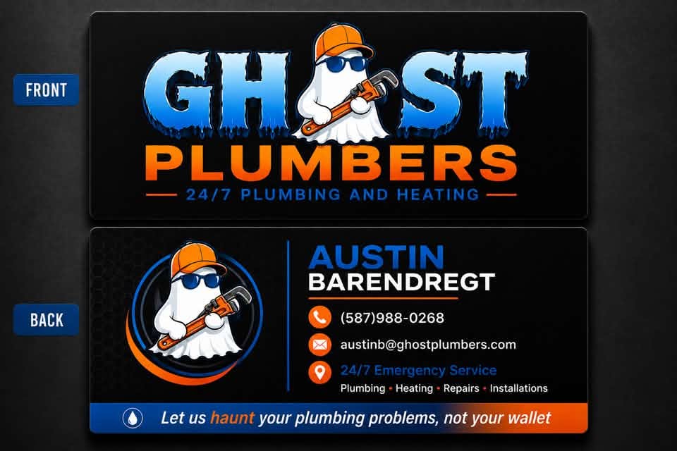Ghost Plumbers Logo - Edmonton, Alberta