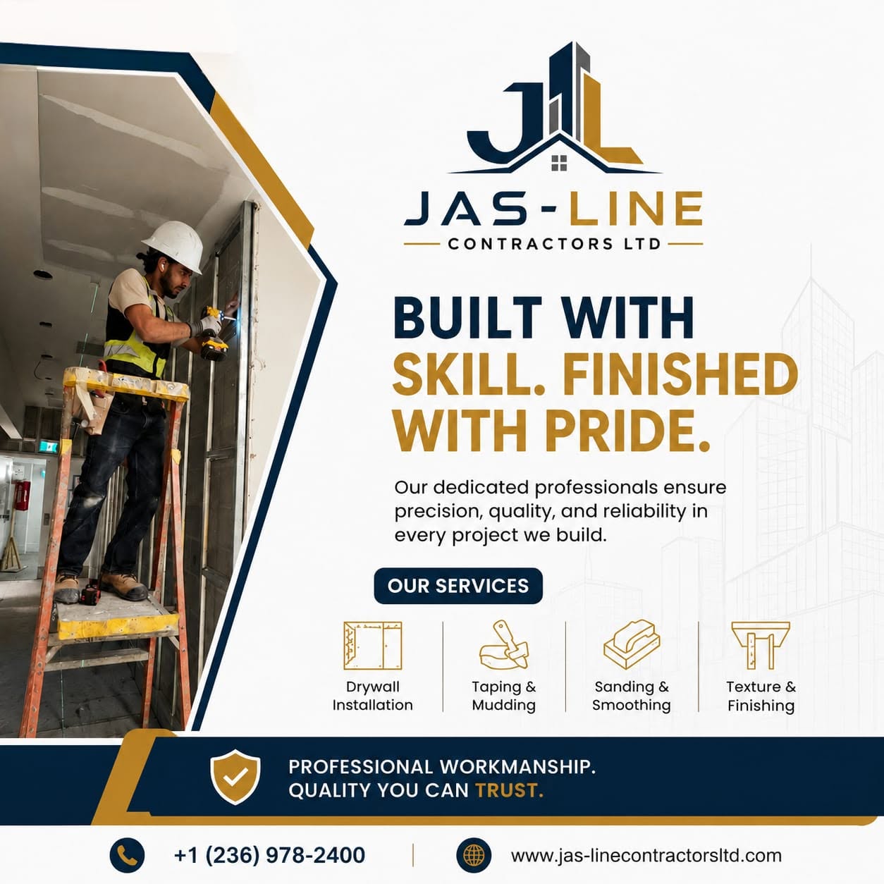 Jas Line Contractors Ltd - Drywall Contractors in Surrey, British Columbia
