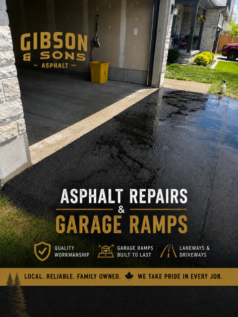 Gibson & Sons Asphalt in Pakenham, Ontario.