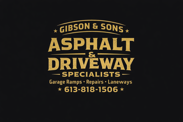 Gibson & Sons Asphalt Logo - Pakenham, Ontario