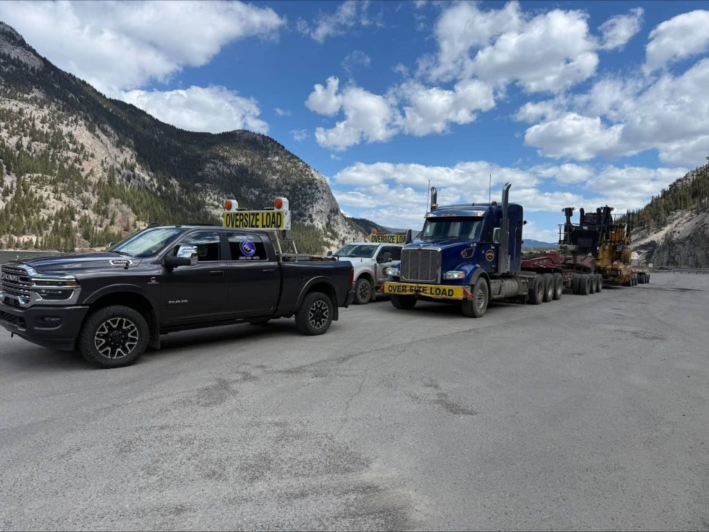 O’Mack Ltd. oversize load escort truck