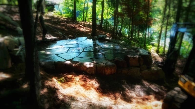 Mossy Rock Property Services excavation in Dorset, Ontario